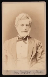 Retrato do Sr. Foster de Massachusetts, entre 1876 e 1880.