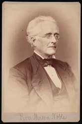 Retrato do Rev. Mason Noble 1809-1881, Entre 1876 e 1880.