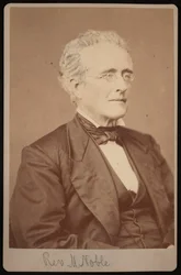 Retrato do Rev. Mason Noble 1809-1881, Entre 1876 e 1880.