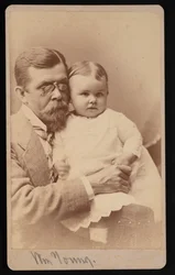 Retrato de William Young and Child, 1879.