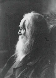 Walt Whitman em Camden, N.J., c. 1891.