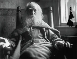 Walt Whitman em Camden, N.J., c. 1891.