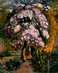 Em Shoreham Garden por Samuel Palmer