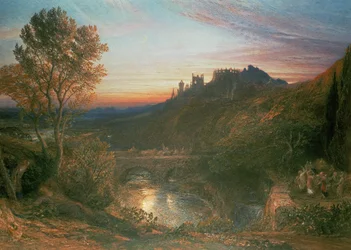A cidade ao pôr do sol