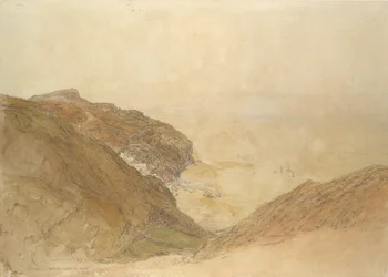 Vista de Clovelly, Devon, ca. 1848-49.