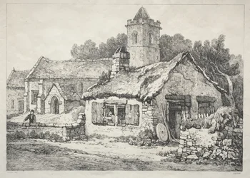 Uma série de edifícios antigos e casas rurais no norte da Inglaterra: Ayton