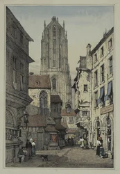 Facisimilies de Sketches feitos na Flandres e na Alemanha: Dome, Francfort
