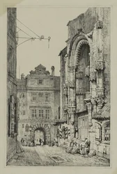 Facisimilies de Sketches feitos na Flandres e na Alemanha: Thein Church, Praga