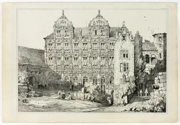 Parte do Castelo em Heidelberg