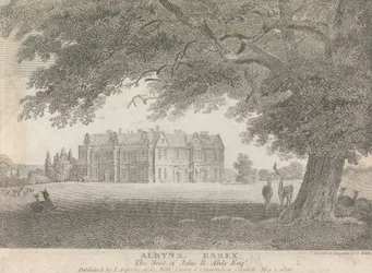 Albyns, Essex, The Seat of John R. Abdy, Esquire (publicado por L. Asperne); página 7 (Volume Um)