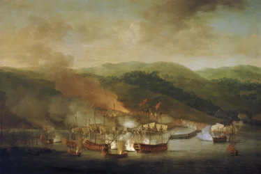 Guerra da Sucessão Austríaca (1740-1748): bombardeamento de Bastia (França), 6 de novembro