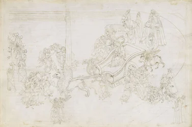 Ilustração da Divina Comédia de Dante Alighieri Purgatorio 31, 1480-1490