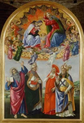Coroação da Virgem com quatro santos