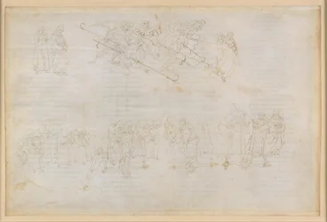 A Divina Comédia, Inferno XXIII. Virgílio e Dante no oitavo círculo do Inferno (Malebolge), 6.ª Bolgia: Castigo dos hipócritas