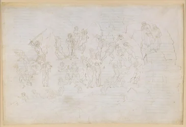A Divina Comédia, Inferno XXVIII. Virgílio e Dante no oitavo círculo do Inferno (Malebolge), 9.ª Bolgia: castigo dos hereges e dos semeadores de discórdia; encontro com Maomé e Bertran de Born