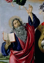 São João Evangelista, do retábulo da Coroação da Virgem de São Marcos, c.1488-90, pormenor de 44363