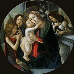 A Madonna e o Menino com São João e dois Anjos.