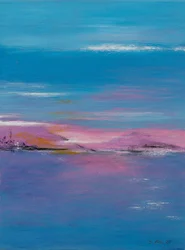 Reflexos cor-de-rosa, 2019 (acrílico sobre tela)