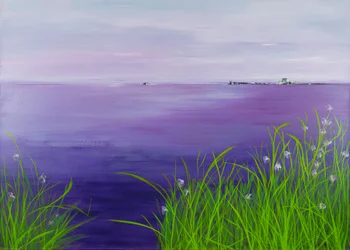 Purple Glow, 2019 (acrílico sobre tela)