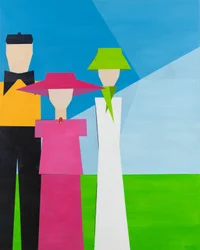 Passeio de domingo, 2020 (acrílico sobre tela)