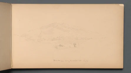 Sketchbook, página 12: "White Mountains from foot of Randolph Hill"