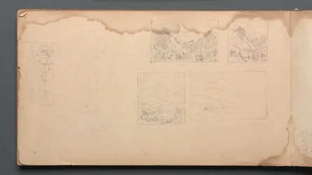 Sketchbook, página 39: Paisagem do Maine Vignittes