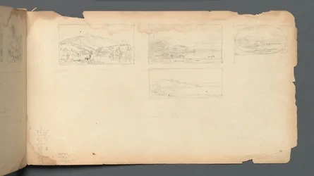 Sketchbook, página 40: Paisagem do Maine