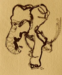 Cabeça abstrata de elefante