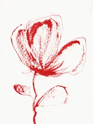 Floração vermelha abstrata