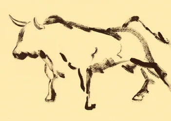 Esboço dinâmico de touro