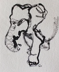 Desenho linear expressivo