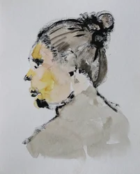Retrato de Perfil Expressivo