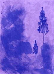 Serenas árvores violetas