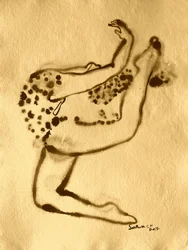 Figura abstrata malhada