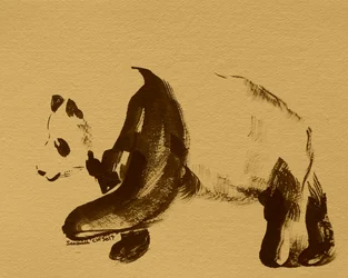 Doce passeio de panda