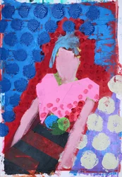 Elle #8, 2020 (acrílico sobre papel)