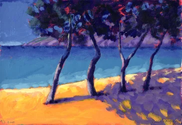 Eulália (acrílico no cartão)