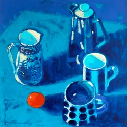 Natureza morta #47, 2025 (acrílico sobre cartão)