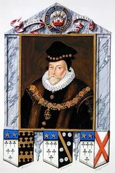 Retrato de Edward Fiennes de Clinton (1512-85) 1º Conde de Lincoln de 