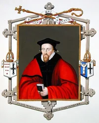 Retrato de John Whitgift (c.1530-1604) Arcebispo de Cantuária de 