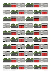 Repetição da impressão do quartel de bombeiros, 2014 (impressão gráfica giclee)