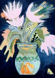 Flores abstratas vibrantes