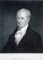 Gilbert Charles Stuart (1755-1828), gravada por Asher Brown Durand (1796-1886) a partir de uma miniatura original (gravura)