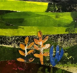 Cut out Flora, 2023 (papel pintado)