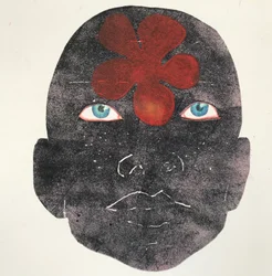 "Black lives matter" 2020,(monoprint)