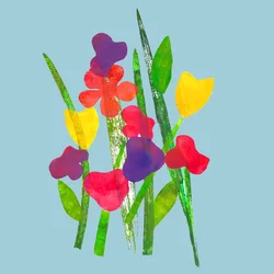 Blooms,2019 (Tinta monoprint)