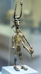Figura de bronze de um guerreiro, c.1800-1200 a.C. (bronze)