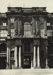 Berlim: O Palácio Real, Parte da Corte Interna (foto a p/b)
