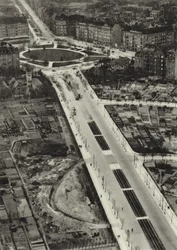 Berlim: Reichsstrasse, Reichskanzlerplatz (foto a p/b)