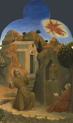 A estigmatização de São Francisco Do retábulo de Borgo del Santo Sepolcro, 1437-1444